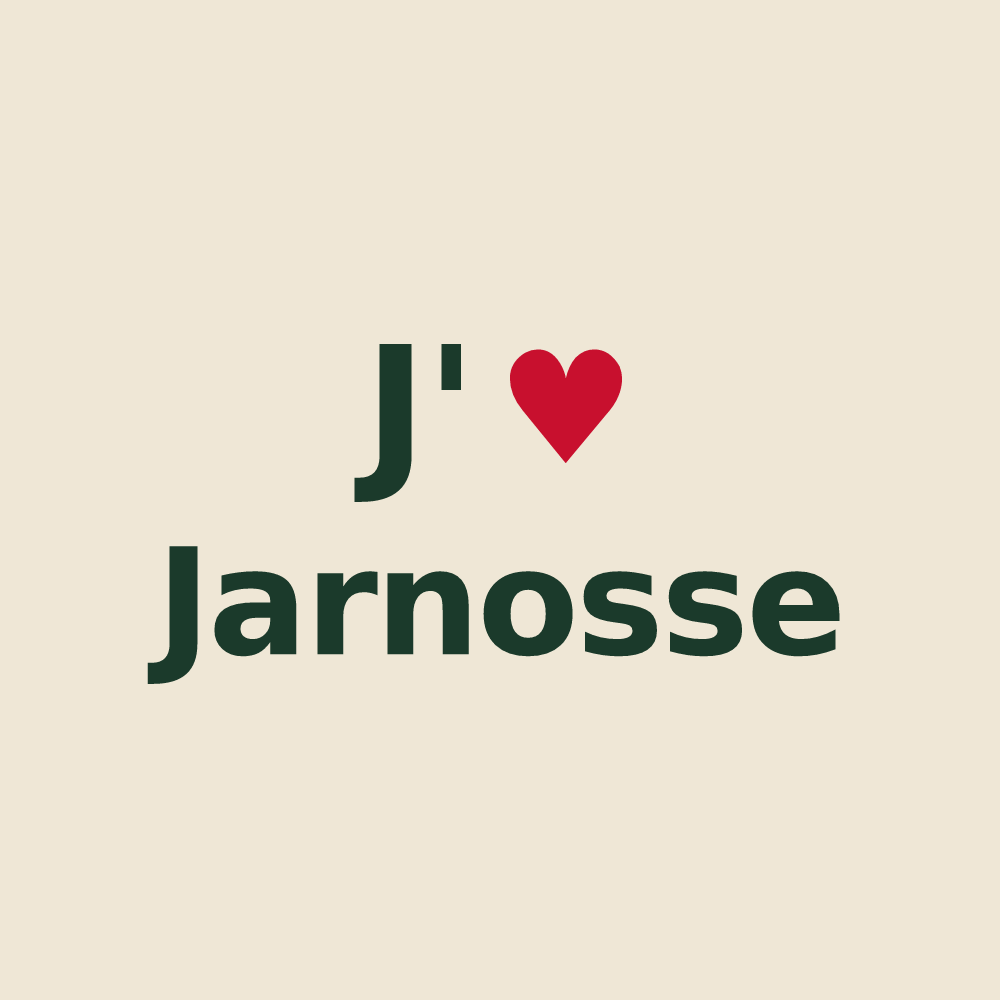 Tote bag personnalisé Jarnosse — design J'aime Jarnosse