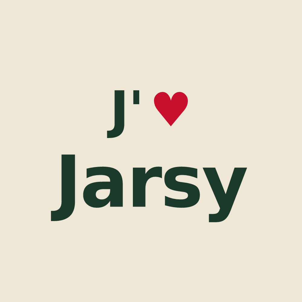 Tote bag personnalisé Jarsy — design J'aime Jarsy