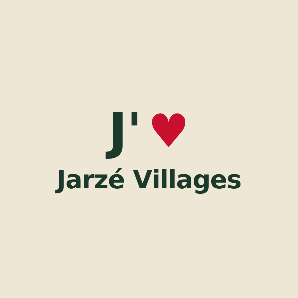 Tote bag personnalisé Jarzé Villages — design J'aime Jarzé Villages