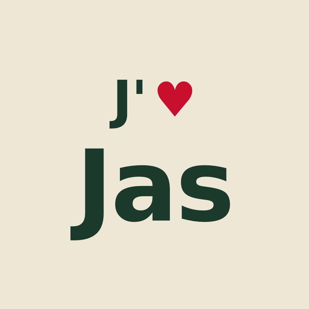Tote bag personnalisé Jas — design J'aime Jas