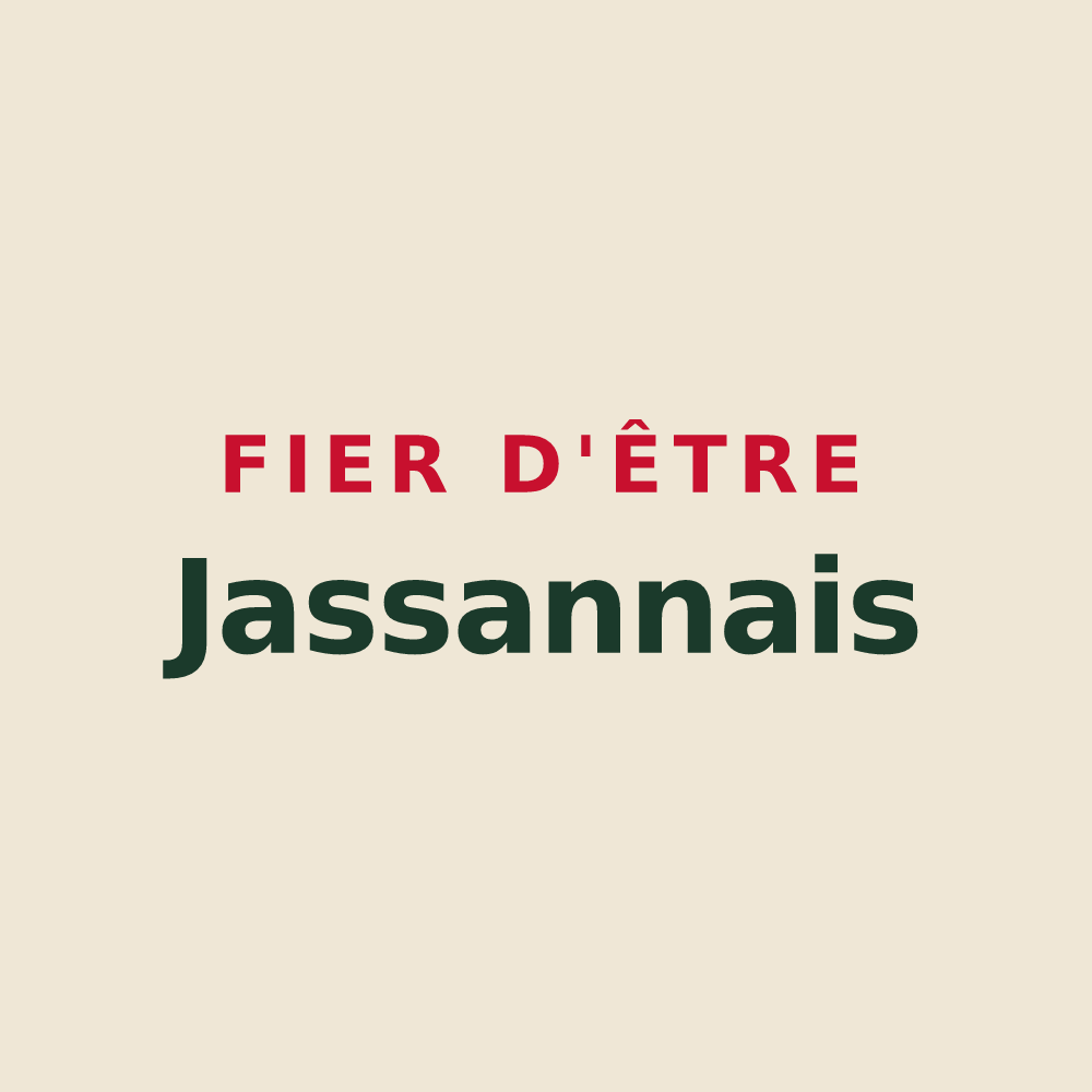 Tote bag « Fier d'être Jassannais » — design pour Jassans-Riottier