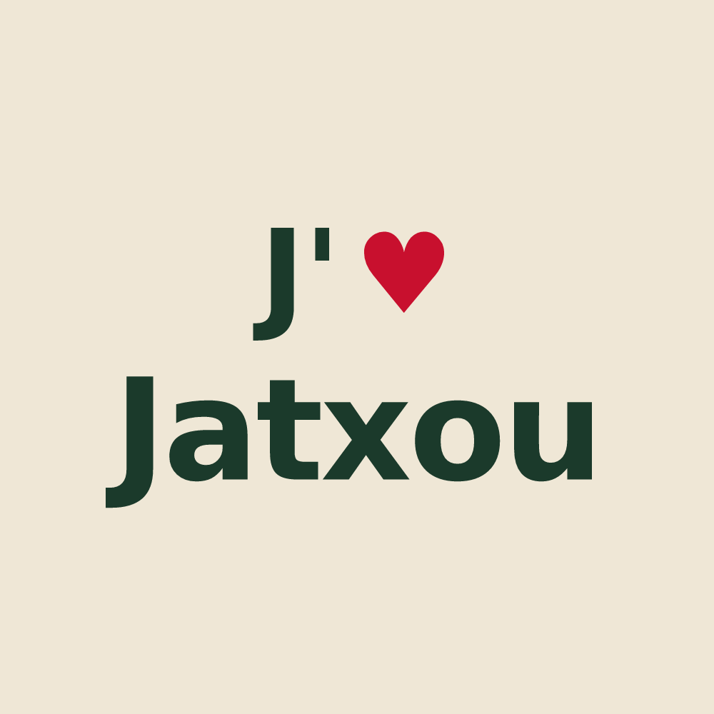 Tote bag personnalisé Jatxou — design J'aime Jatxou