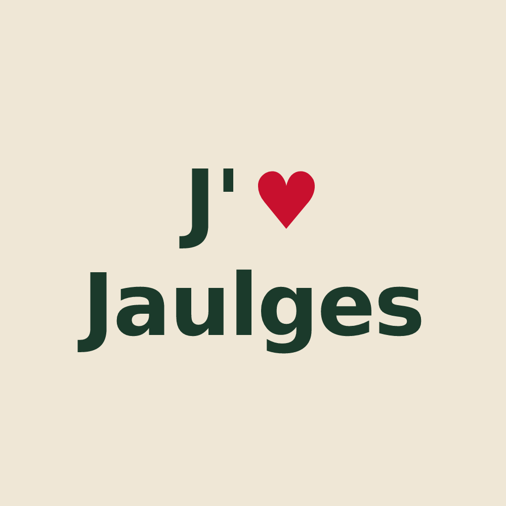 Tote bag personnalisé Jaulges — design J'aime Jaulges