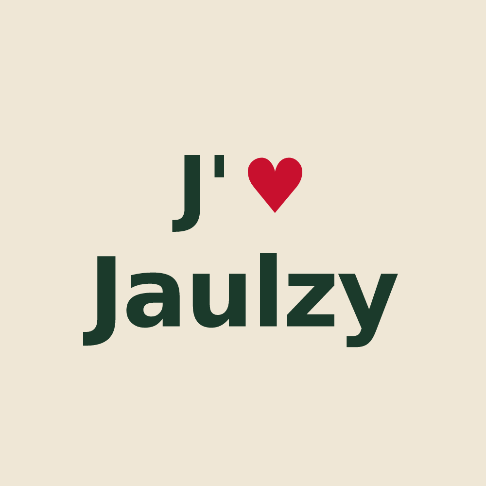 Tote bag personnalisé Jaulzy — design J'aime Jaulzy