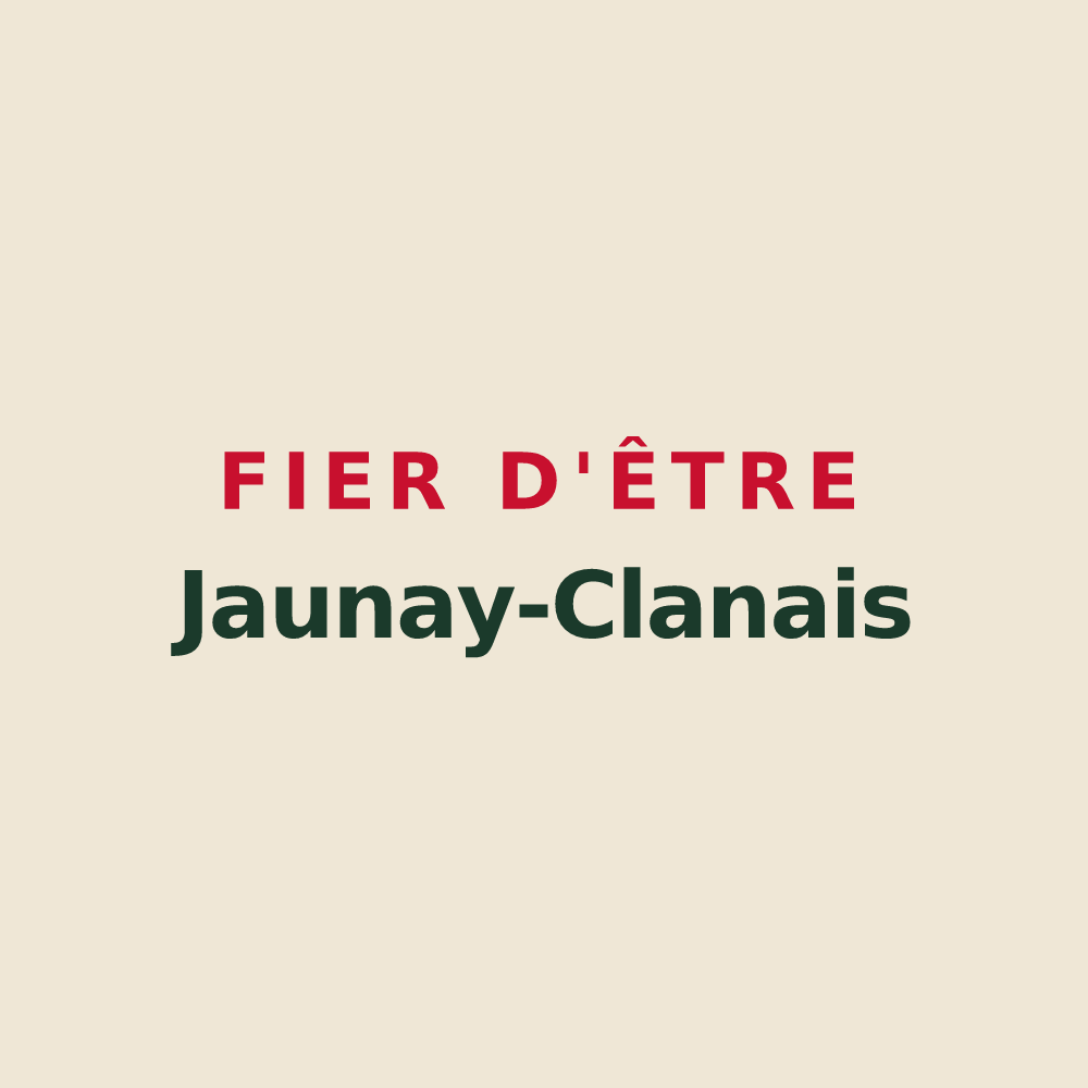 Tote bag « Fier d'être Jaunay-Clanais » — design pour Jaunay-Marigny