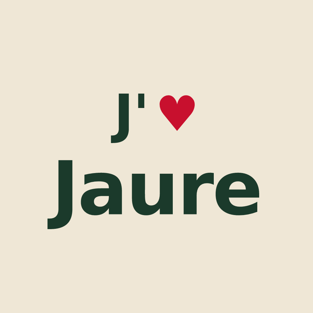 Tote bag personnalisé Jaure — design J'aime Jaure