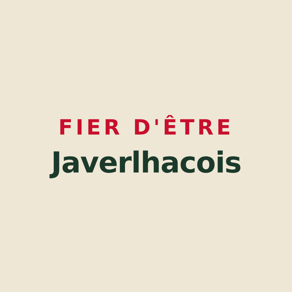Tote bag « Fier d'être Javerlhacois » — design pour Javerlhac-et-la-Chapelle-Saint-Robert