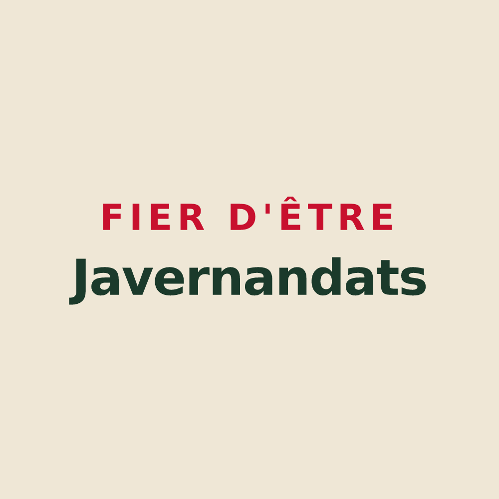 Tote bag « Fier d'être Javernandats » — design pour Javernant