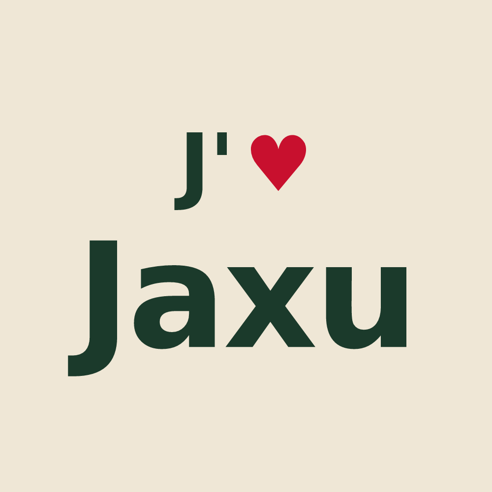 Tote bag personnalisé Jaxu — design J'aime Jaxu