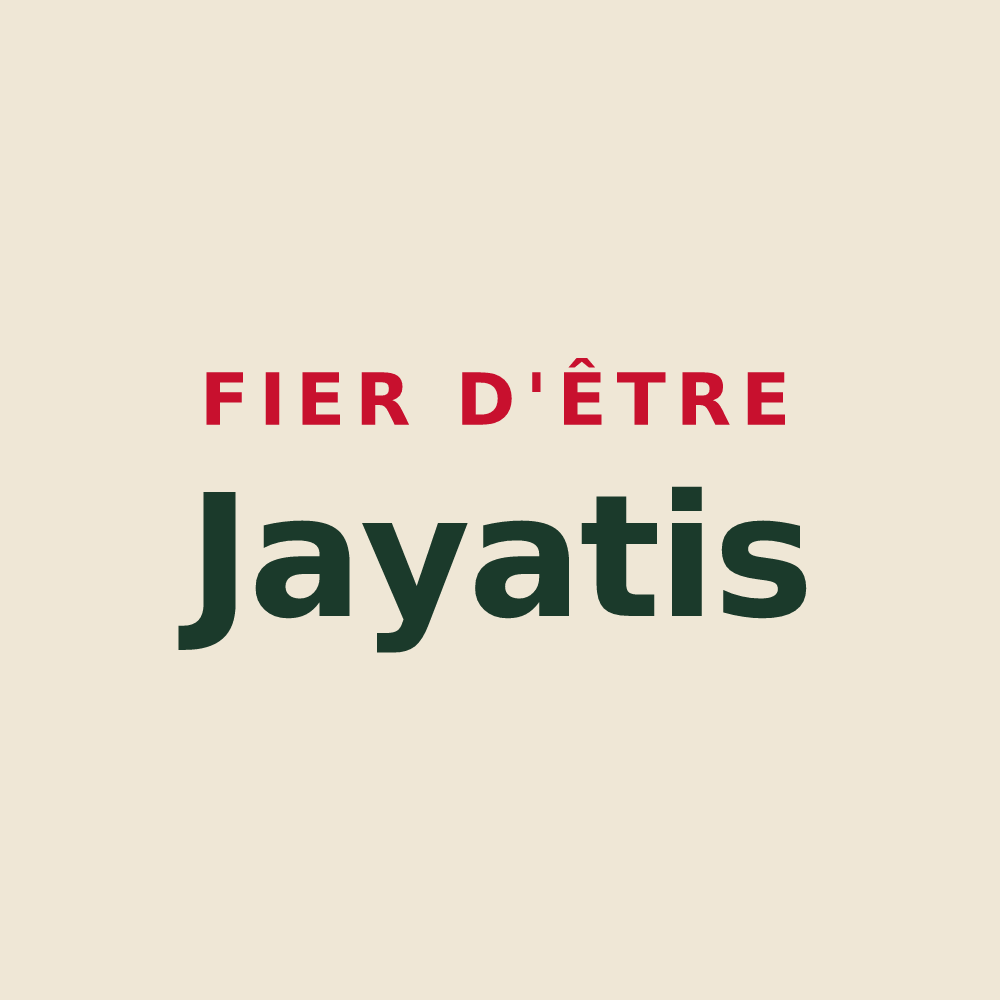 Tote bag « Fier d'être Jayatis » — design pour Jayat