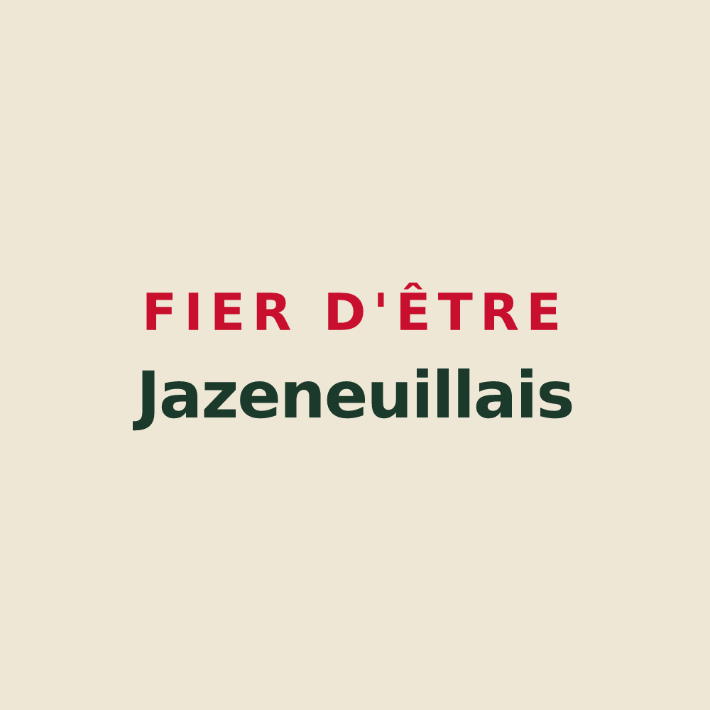 Tote bag « Fier d'être Jazeneuillais » — design pour Jazeneuil