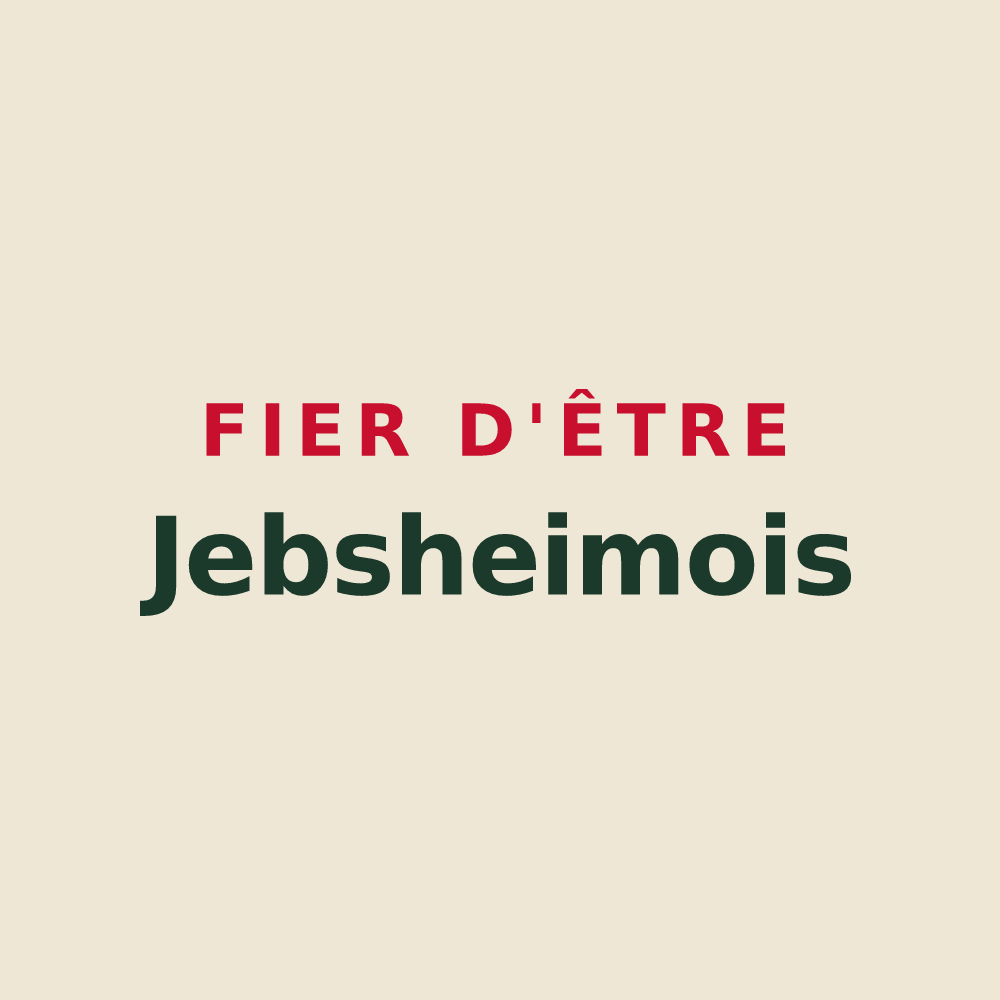 Tote bag « Fier d'être Jebsheimois » — design pour Jebsheim