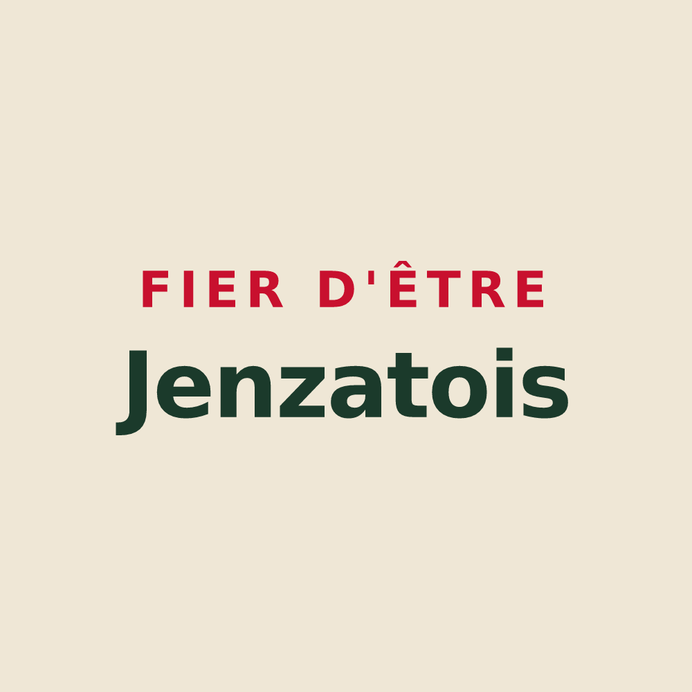 Tote bag « Fier d'être Jenzatois » — design pour Jenzat