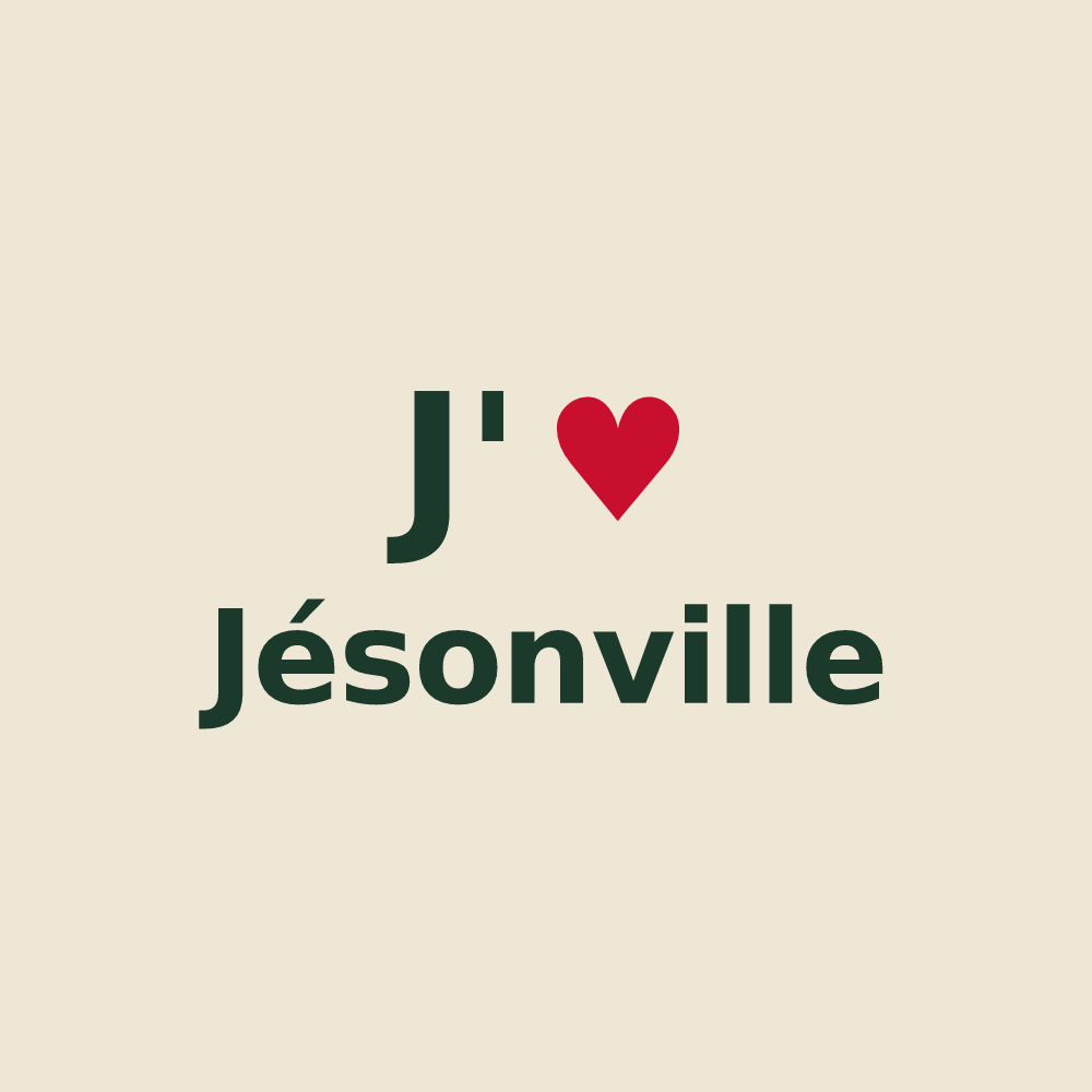Tote bag personnalisé Jésonville — design J'aime Jésonville
