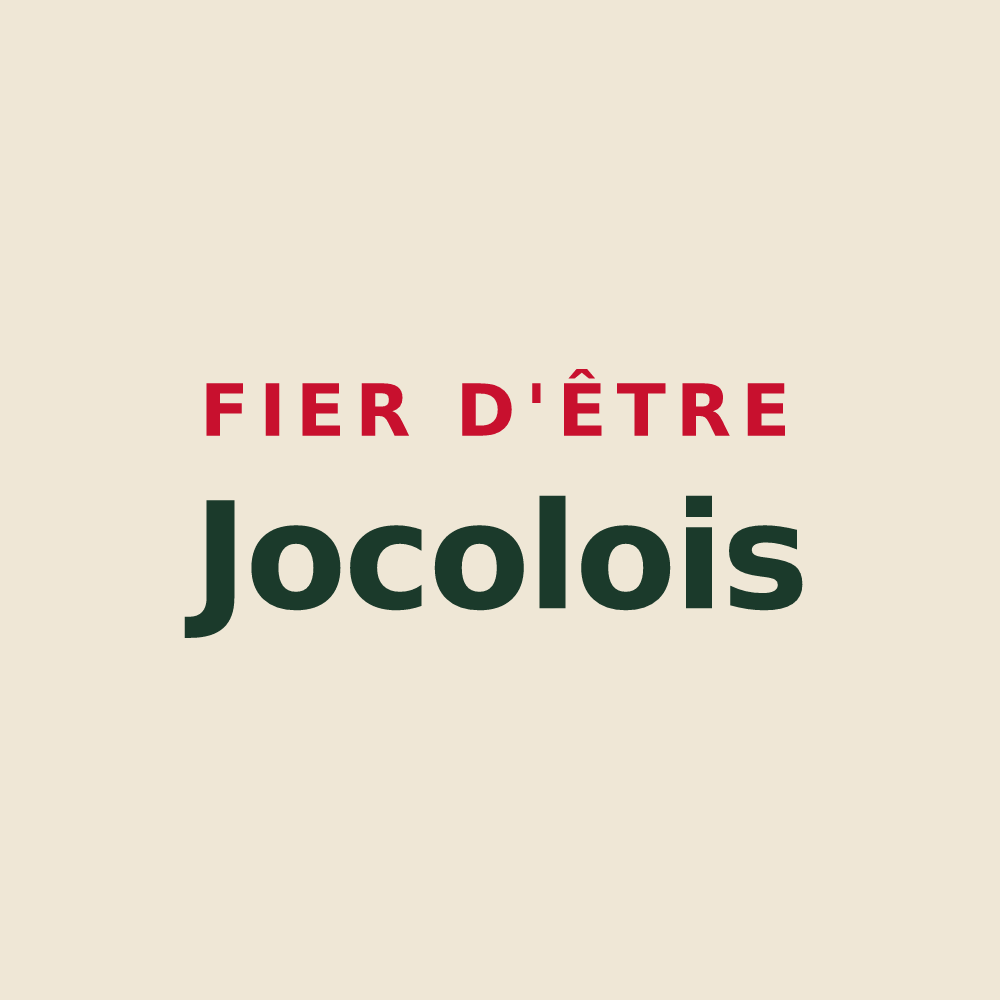 Tote bag « Fier d'être Jocolois » — design pour Jeu-les-Bois