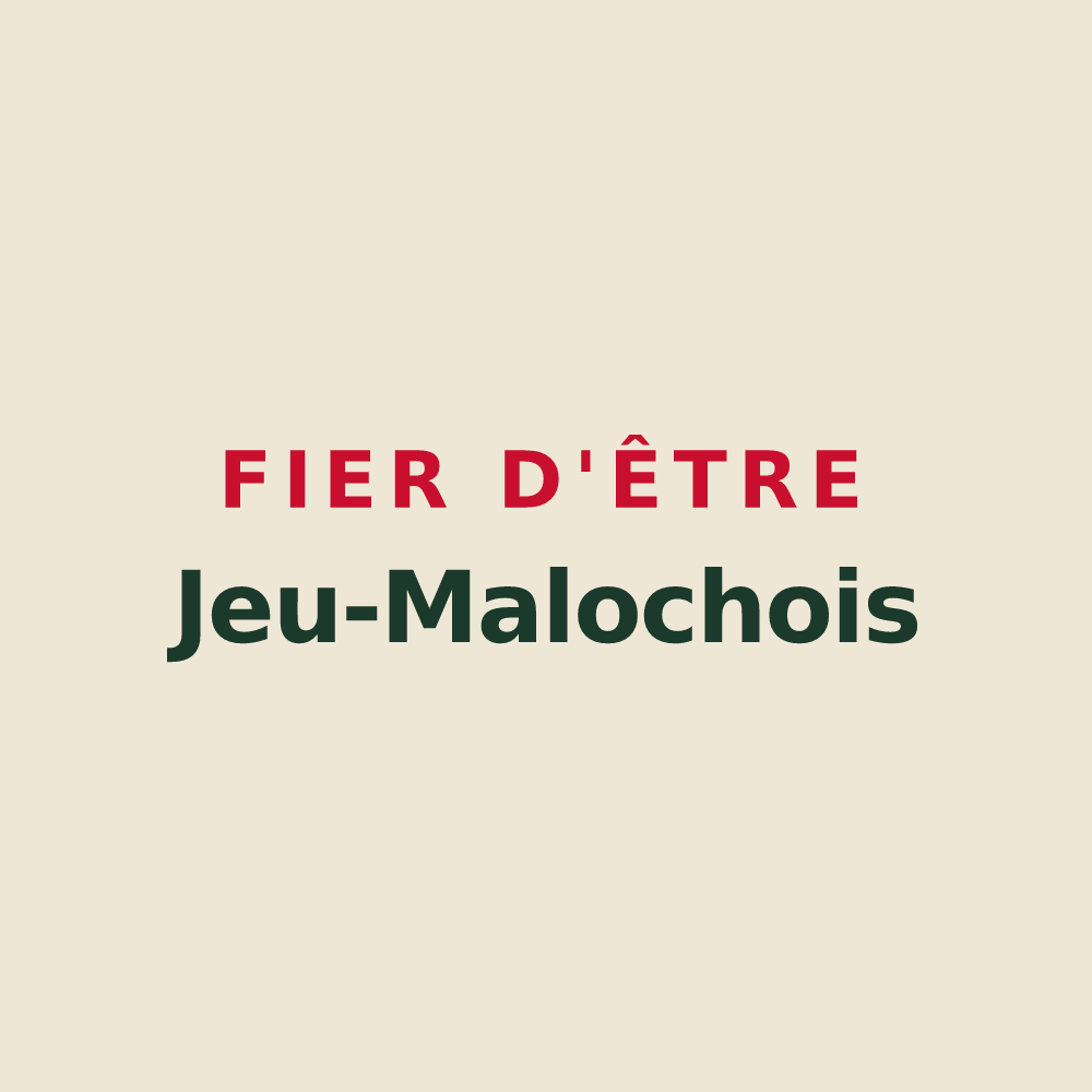 Tote bag « Fier d'être Jeu-Malochois » — design pour Jeu-Maloches