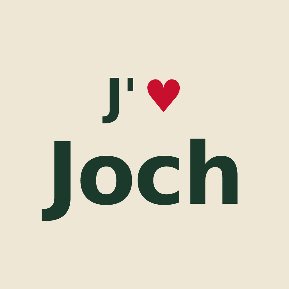 Tote bag personnalisé Joch — design J'aime Joch