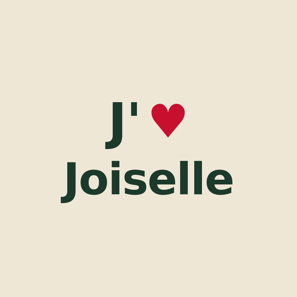 Tote bag personnalisé Joiselle — design J'aime Joiselle