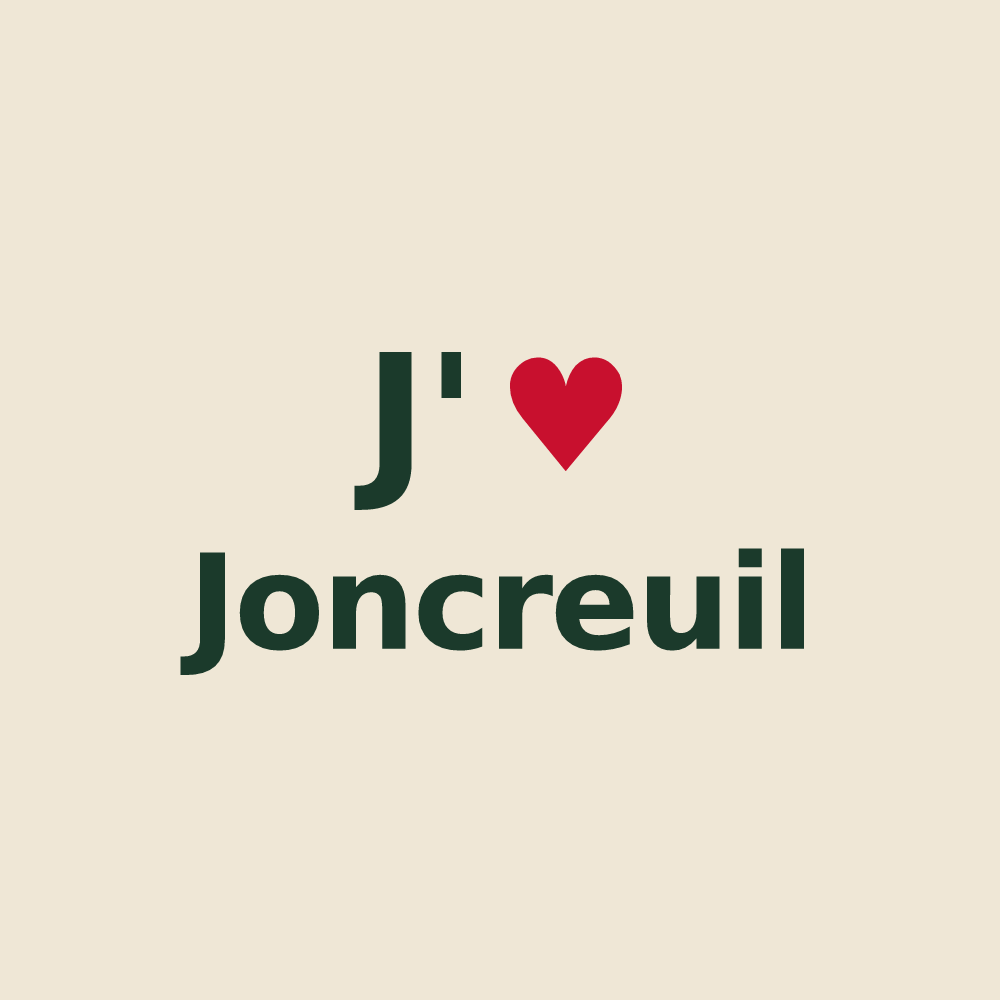 Tote bag personnalisé Joncreuil — design J'aime Joncreuil