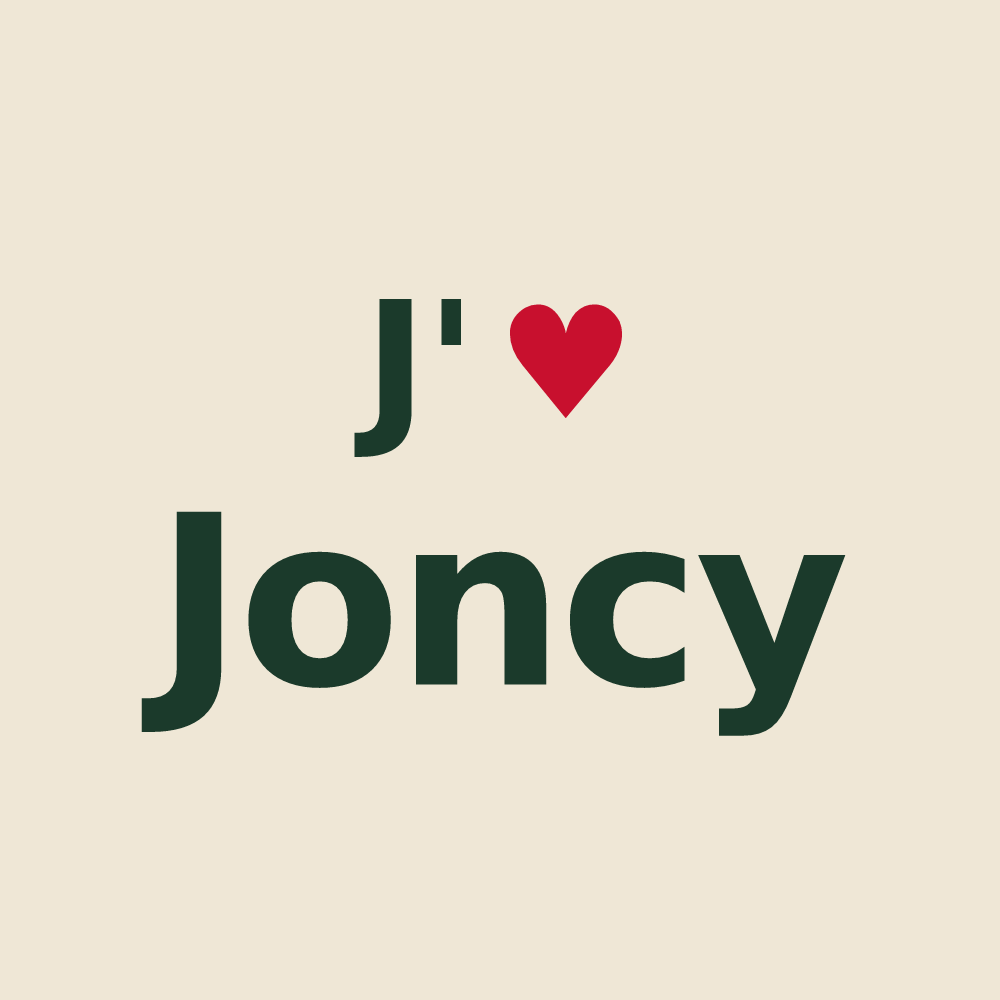 Tote bag personnalisé Joncy — design J'aime Joncy