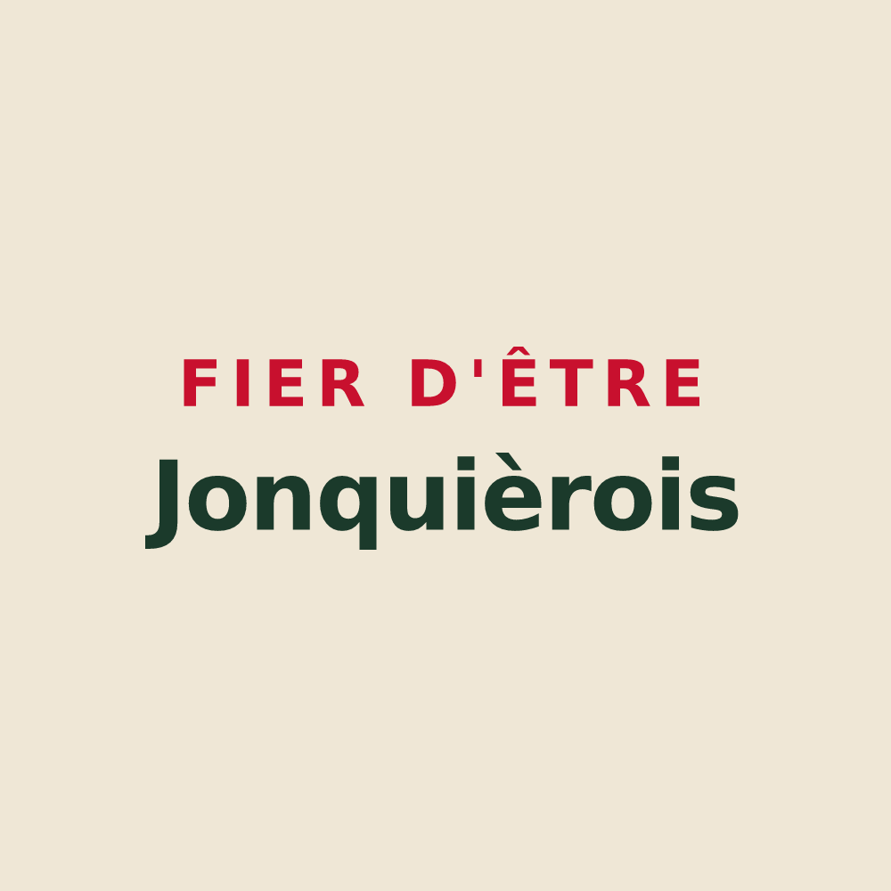 Tote bag « Fier d'être Jonquièrois » — design pour Jonquières