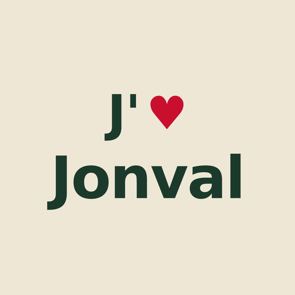 Tote bag personnalisé Jonval — design J'aime Jonval