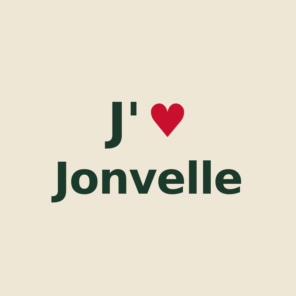 Tote bag personnalisé Jonvelle — design J'aime Jonvelle