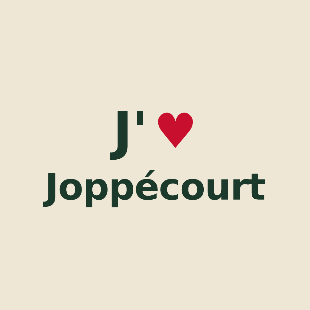 Tote bag personnalisé Joppécourt — design J'aime Joppécourt
