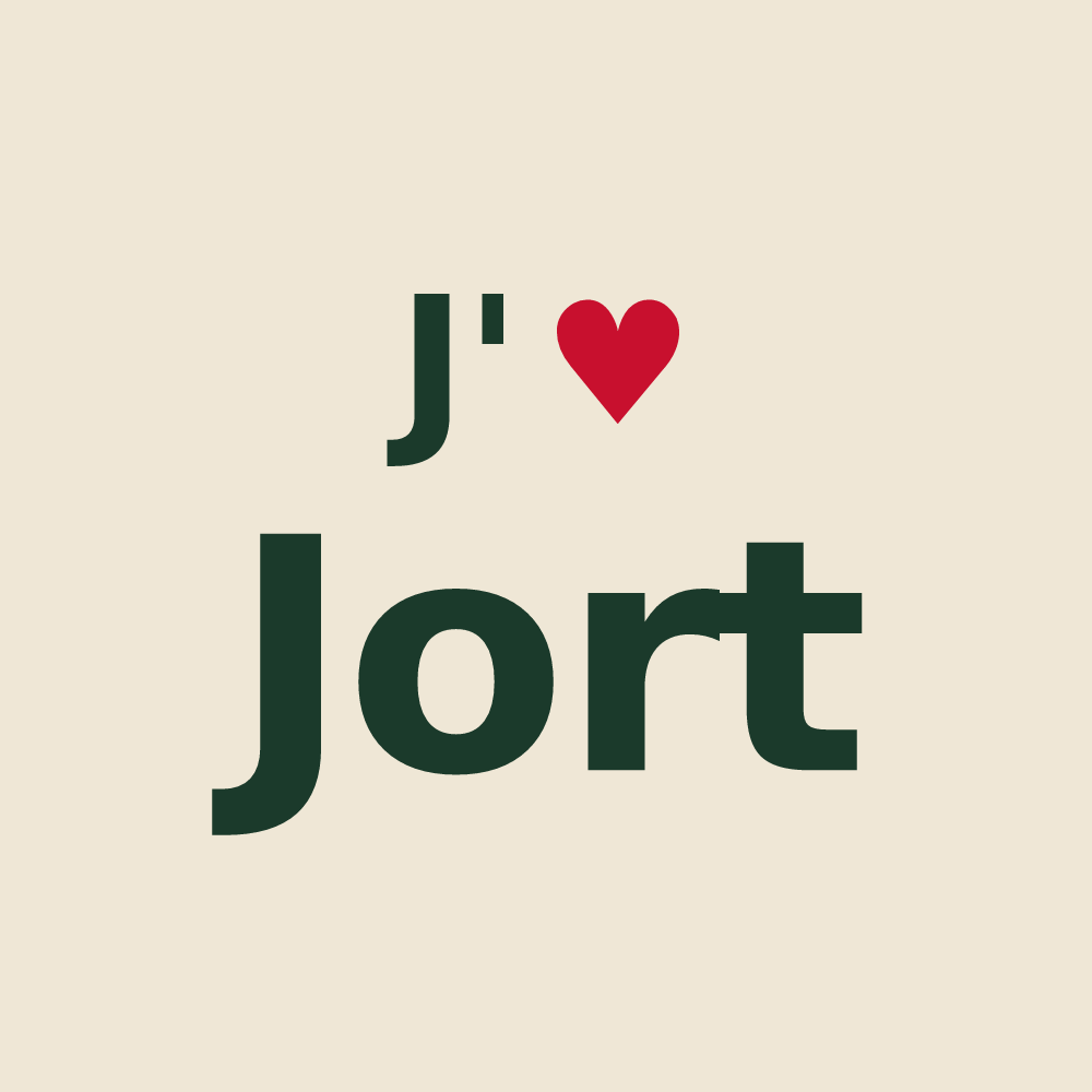 Tote bag personnalisé Jort — design J'aime Jort