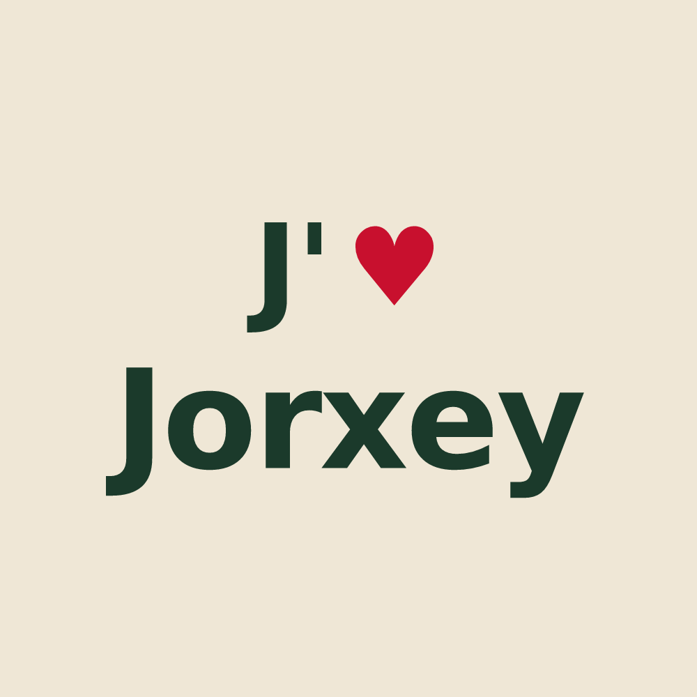 Tote bag personnalisé Jorxey — design J'aime Jorxey