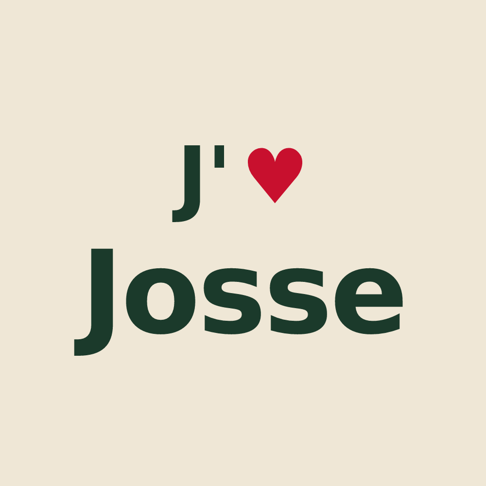 Tote bag personnalisé Josse — design J'aime Josse