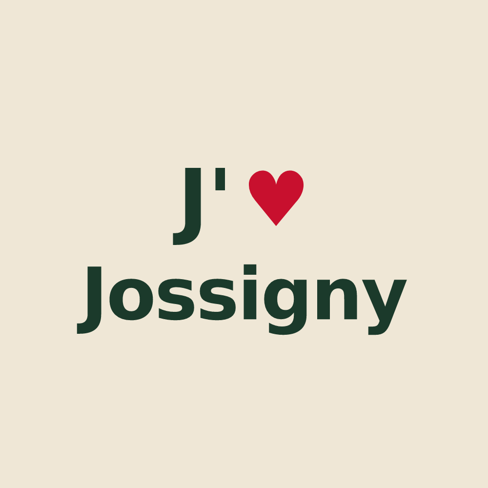 Tote bag personnalisé Jossigny — design J'aime Jossigny