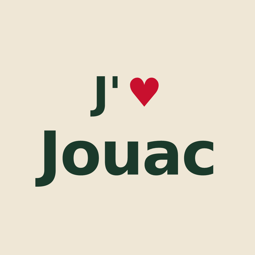 Tote bag personnalisé Jouac — design J'aime Jouac