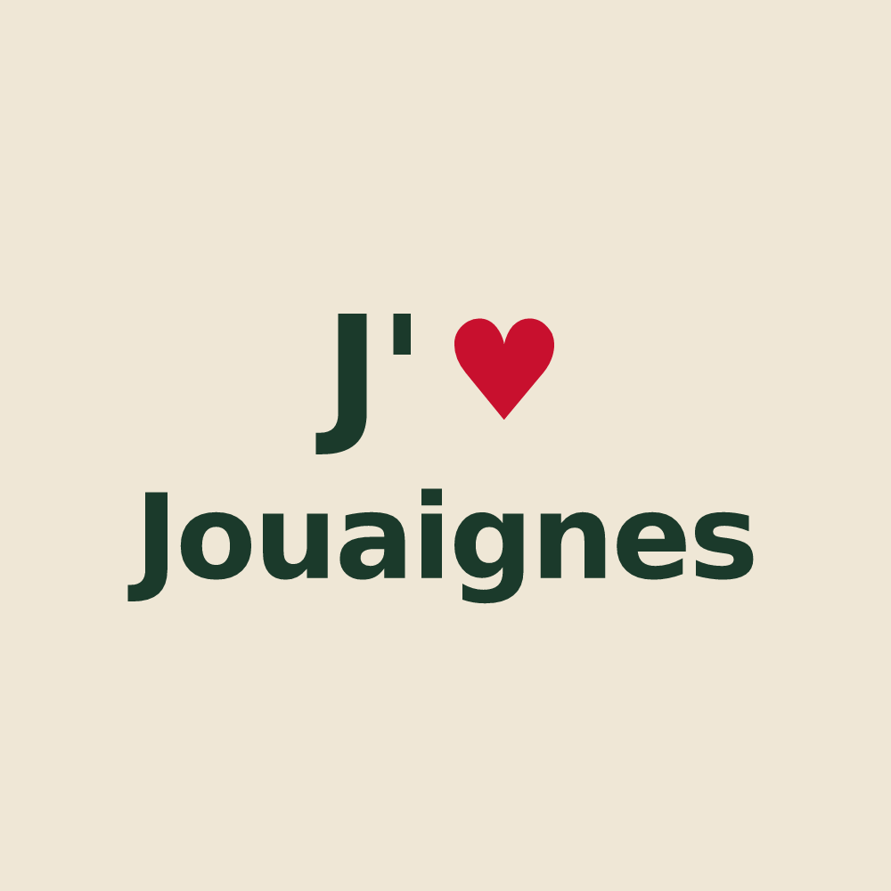 Tote bag personnalisé Jouaignes — design J'aime Jouaignes