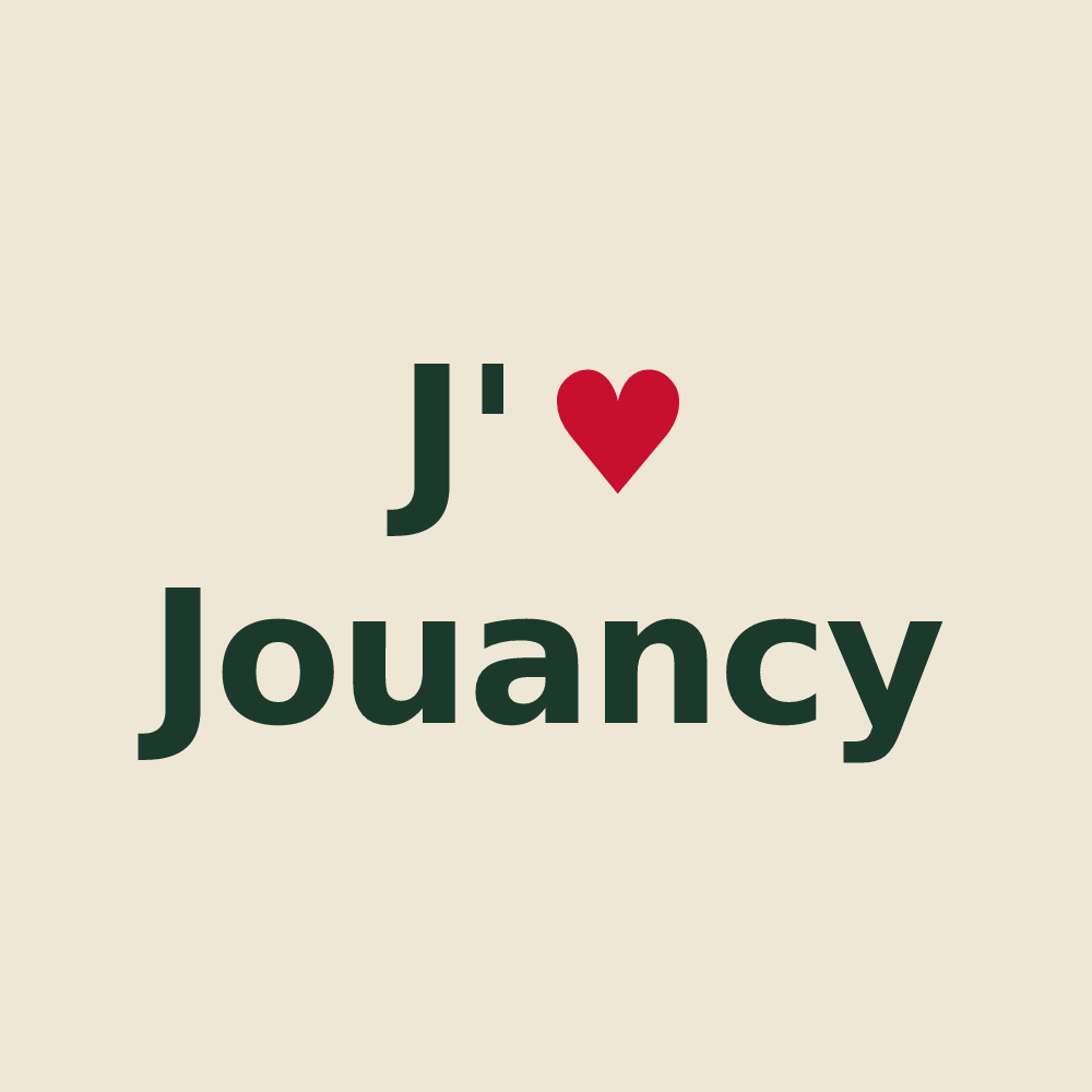 Tote bag personnalisé Jouancy — design J'aime Jouancy
