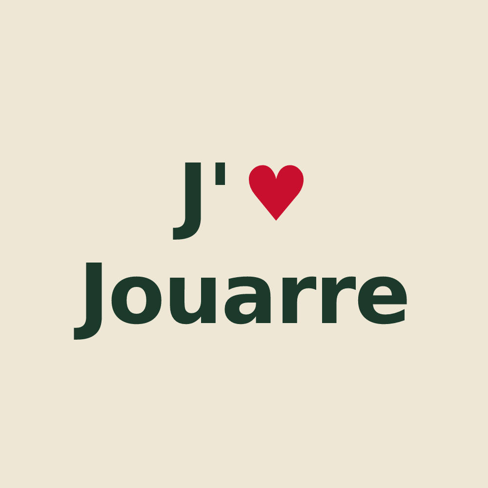 Tote bag personnalisé Jouarre — design J'aime Jouarre