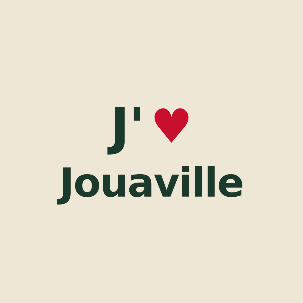 Tote bag personnalisé Jouaville — design J'aime Jouaville