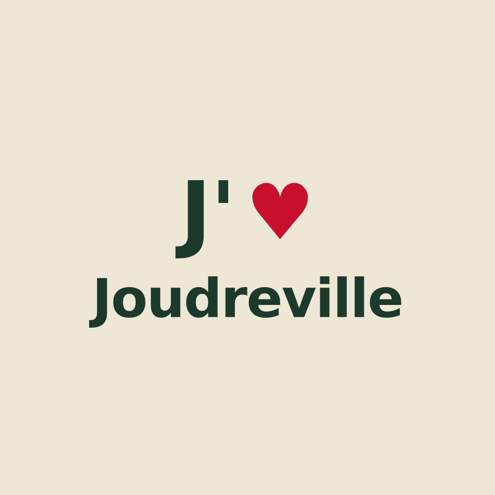 Tote bag personnalisé Joudreville — design J'aime Joudreville