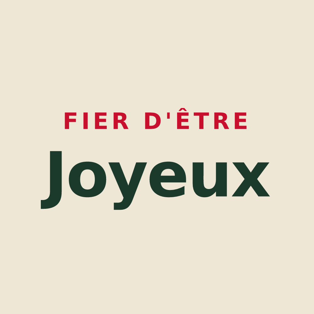 Tote bag « Fier d'être Joyeux » — design pour Joué-l'Abbé