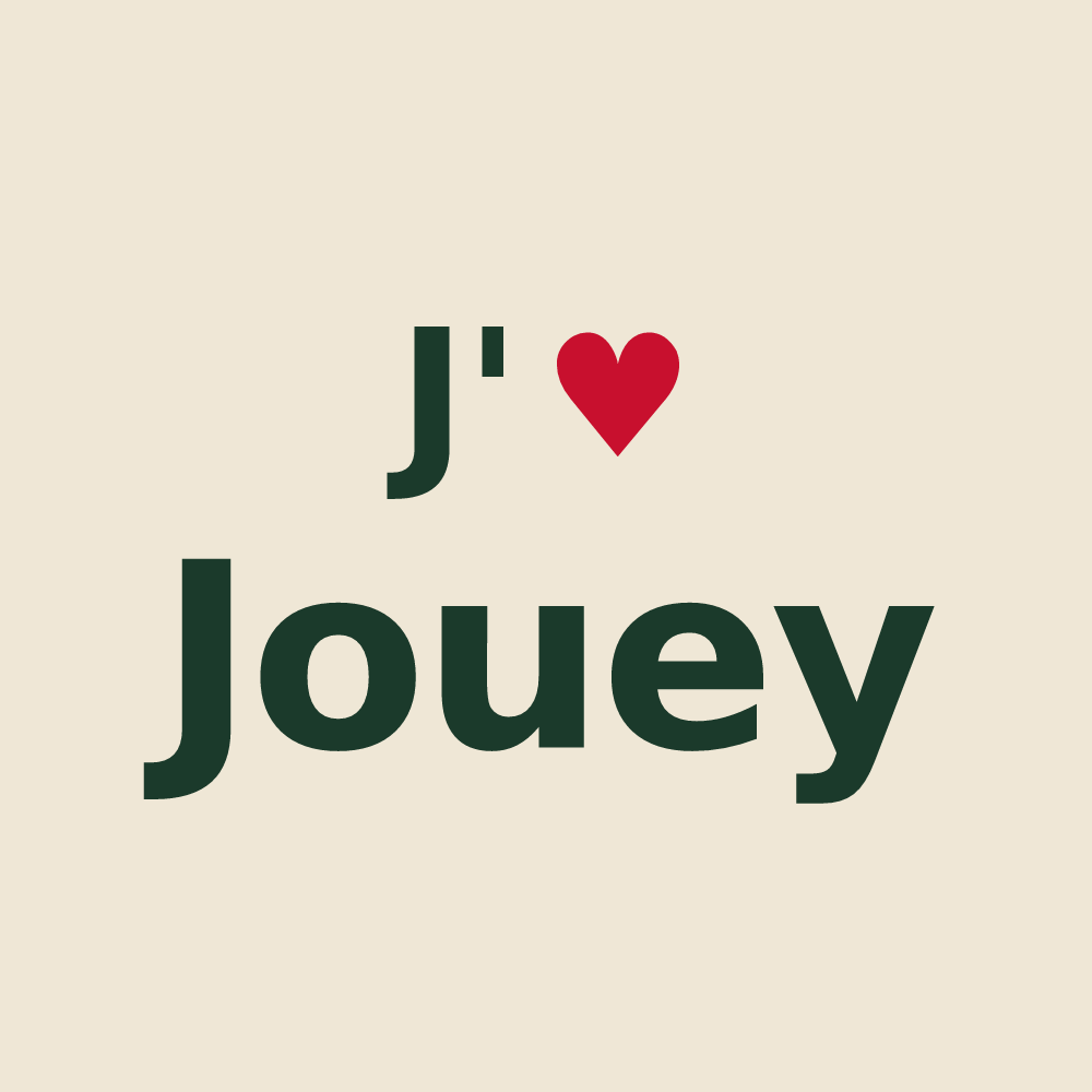 Tote bag personnalisé Jouey — design J'aime Jouey