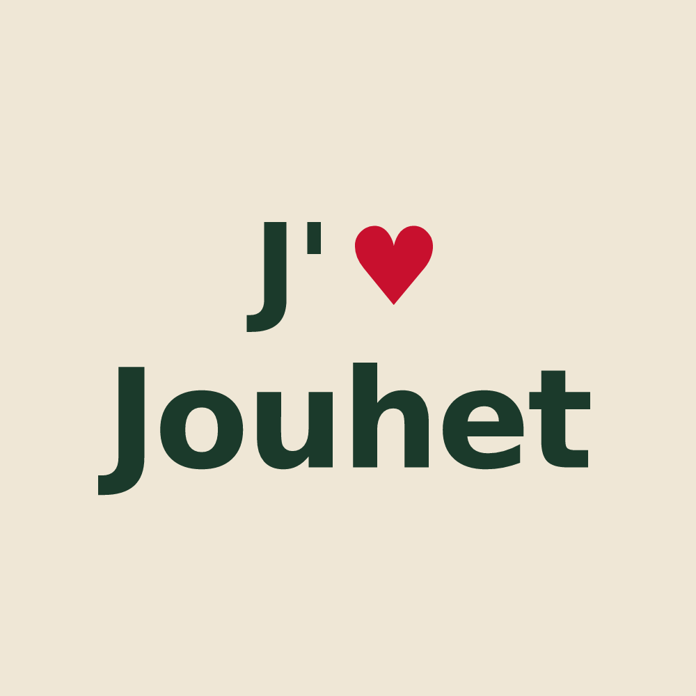 Tote bag personnalisé Jouhet — design J'aime Jouhet