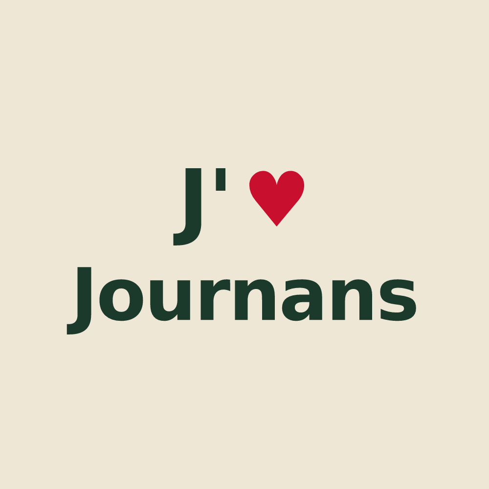 Tote bag personnalisé Journans — design J'aime Journans