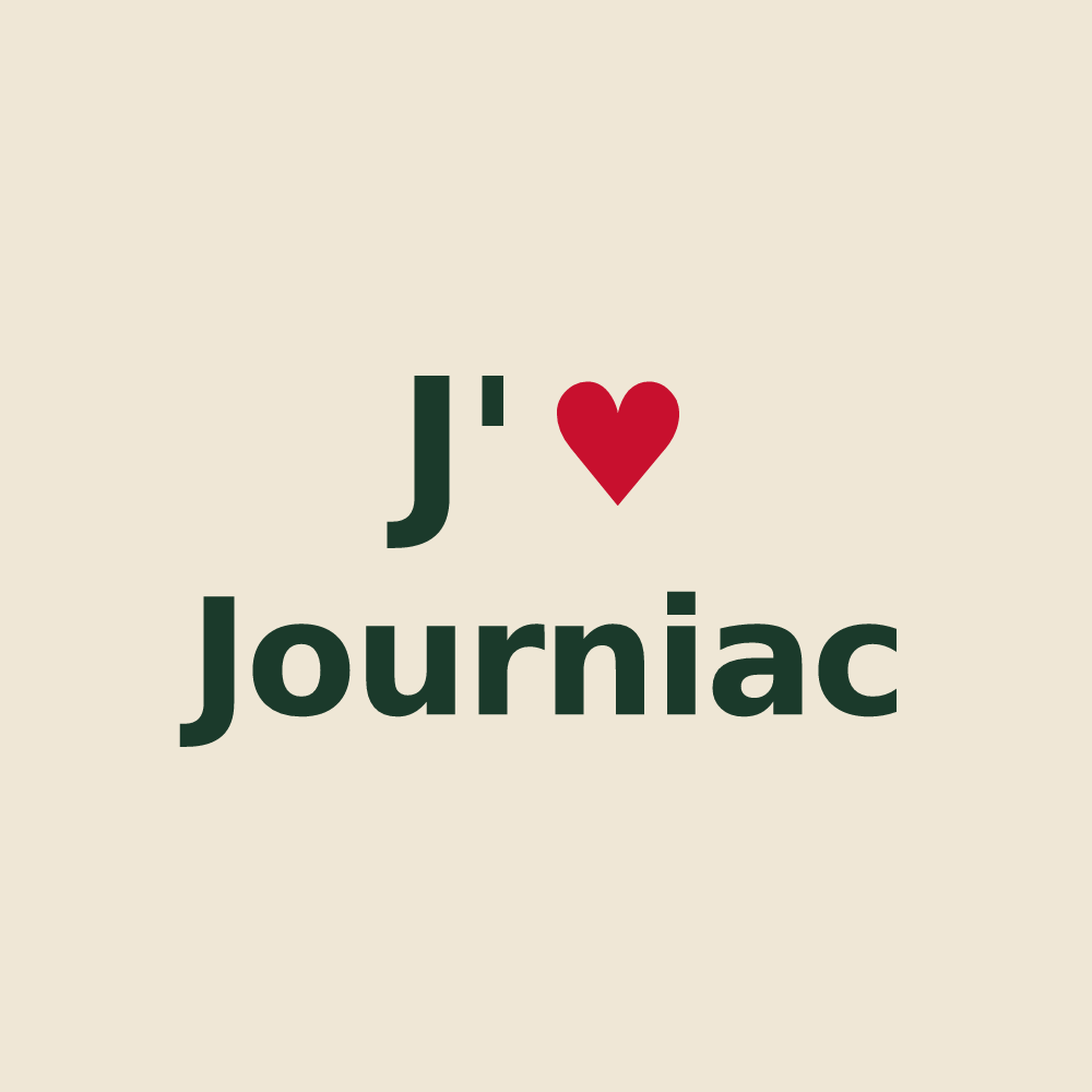 Tote bag personnalisé Journiac — design « J'aime Journiac » imprimé sur le tote bag
