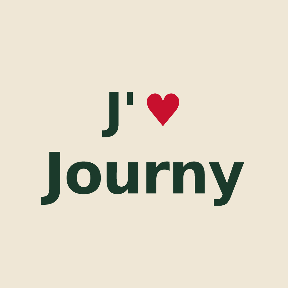Tote bag personnalisé Journy — design J'aime Journy