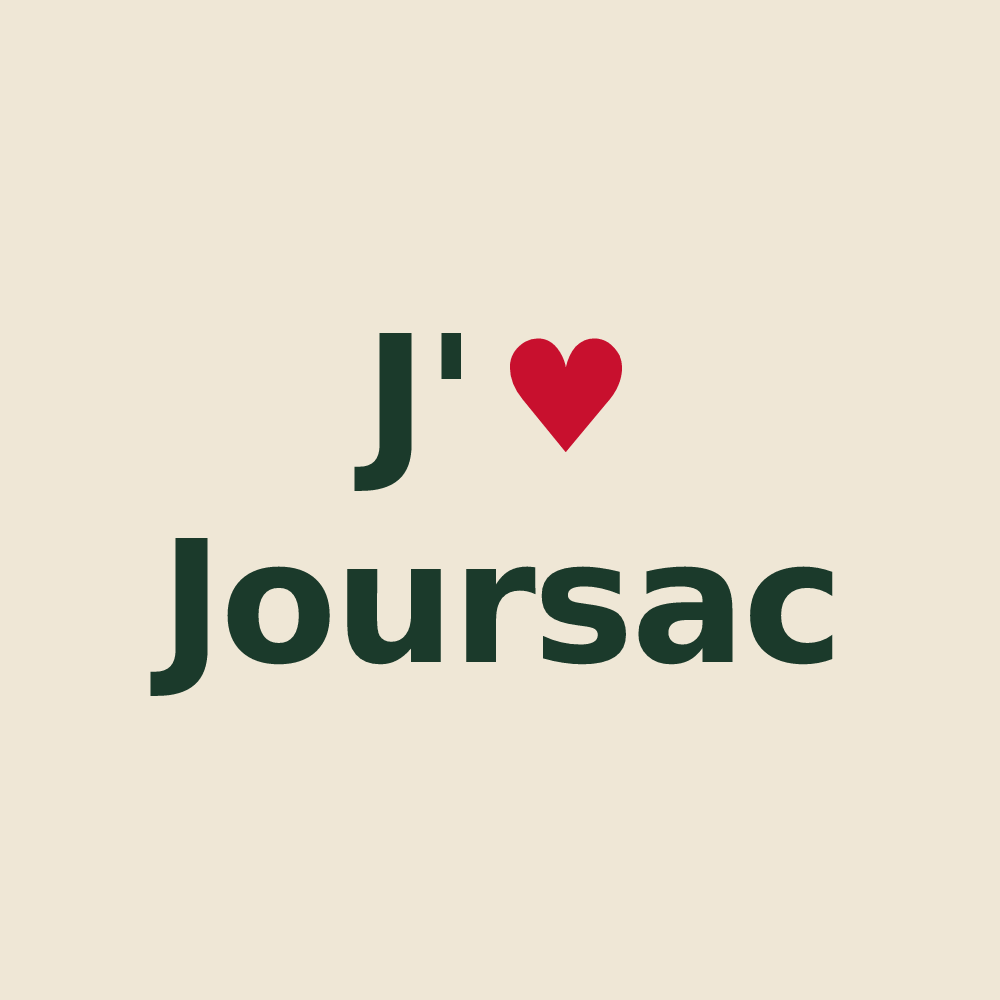 Tote bag personnalisé Joursac — design J'aime Joursac