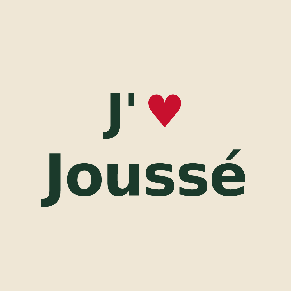 Tote bag personnalisé Joussé — design J'aime Joussé