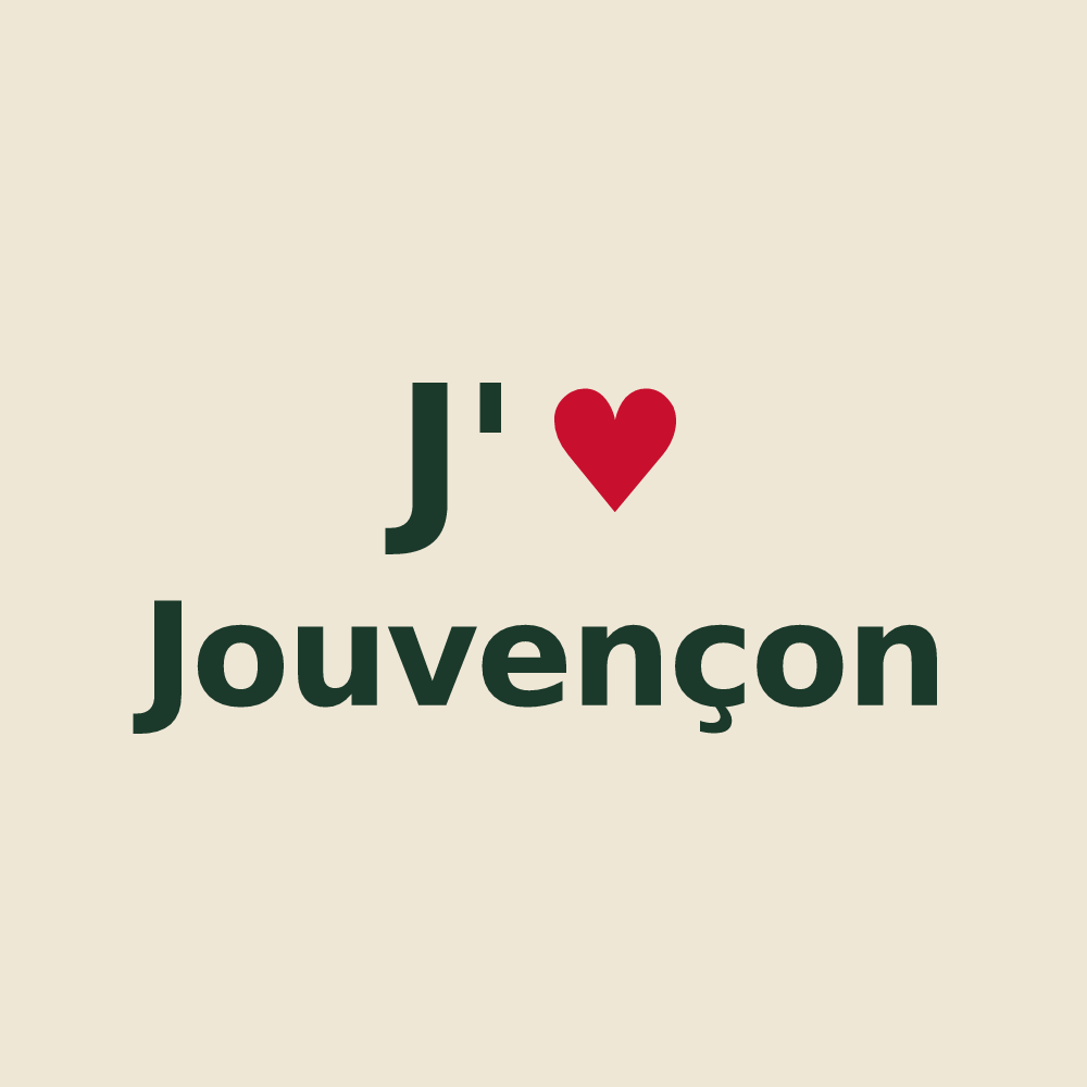 Tote bag personnalisé Jouvençon — design J'aime Jouvençon
