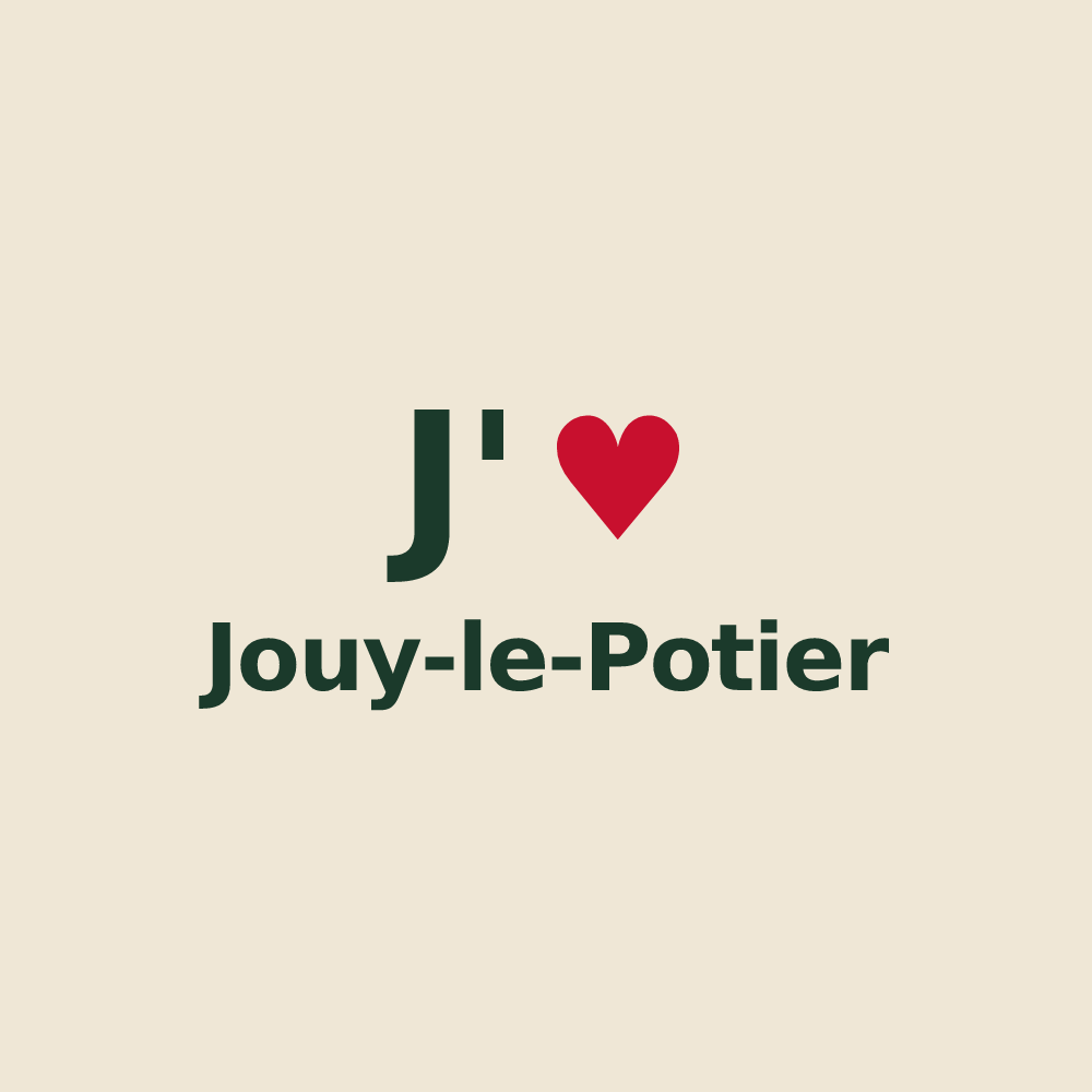 Tote bag personnalisé Jouy-le-Potier — design J'aime Jouy-le-Potier
