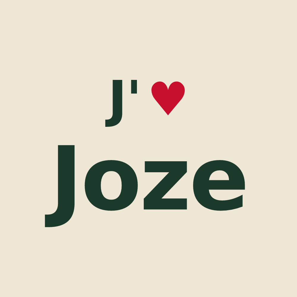 Tote bag personnalisé Joze — design J'aime Joze