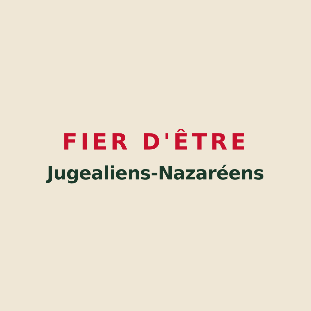 Tote bag « Fier d'être Jugealiens-Nazaréens » — design pour Jugeals-Nazareth